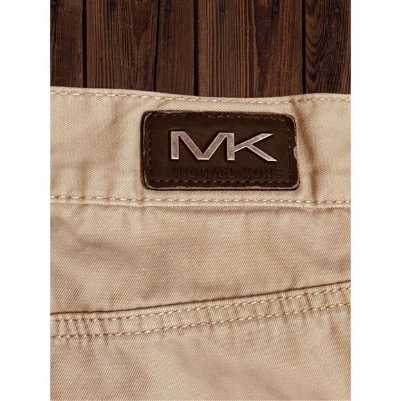 Michael By Michael Kors Men’s Size 36/32 Tailored Fit Khaki Pants • Relaxed - Picture 9 of 14